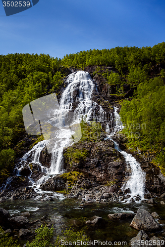 Image of Bratlandsdalen waterfall