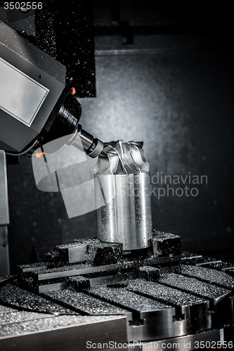 Image of Metalworking CNC milling machine.