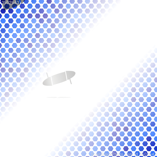 Image of Abstract Blue Mosaic Pattern