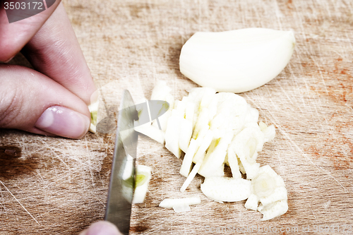 Image of Chopping the Garlic