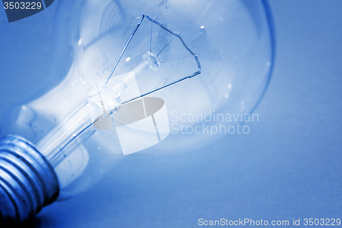 Image of Background with lit lightbulb