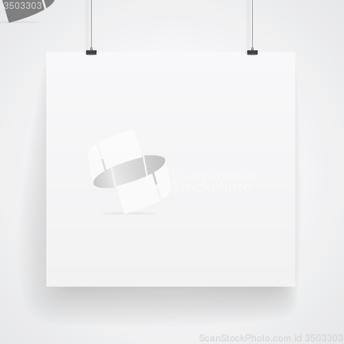 Image of Blank paper poster