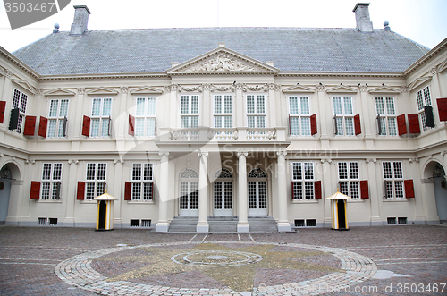 Image of Noordeinde Palace in the center of The Hague, Netherlands