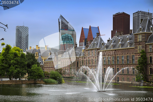 Image of Binnenhof Palace, Dutch Parlament in the Hague, Netherlands