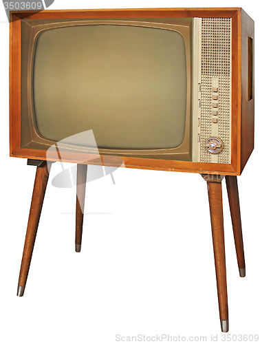 Image of Wooden vintage television