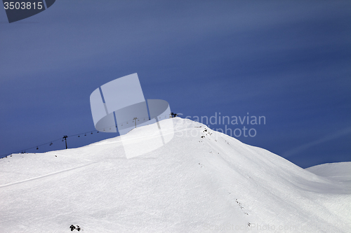 Image of Ski slope and ropeway