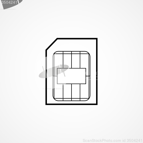 Image of sim card symbol