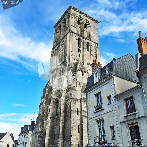 Image of Charlemagne tower in the city of Tours, France