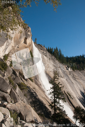 Image of Nevada waterfalls in Yosemite