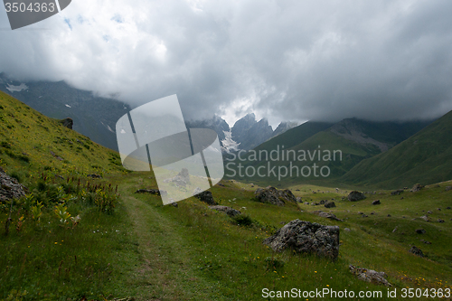 Image of Hiking in mountains