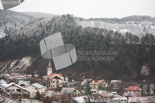 Image of Winter View of a town