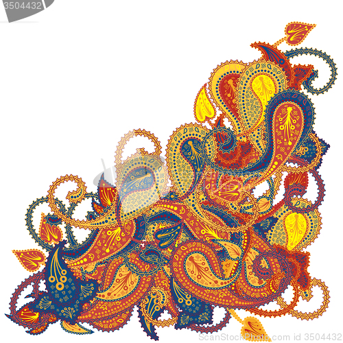 Image of Paisley Pattern Ornate Frame