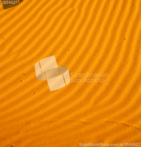 Image of the brown sand dune in the sahara morocco desert 