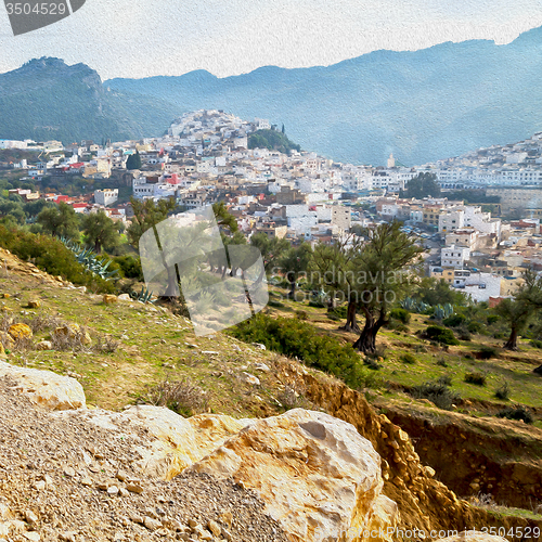Image of old city in morocco africa land home and landscape valley