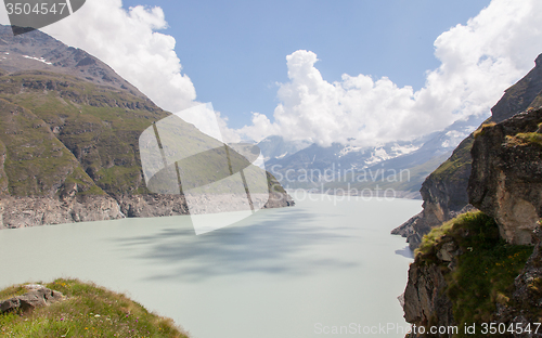 Image of The green waters of Lake Dix - Dam Grand Dixence - Switzerland