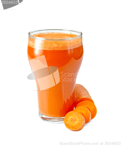 Image of Juice carrot in tall glassful