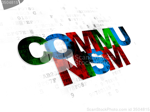 Image of Politics concept: Communism on Digital background