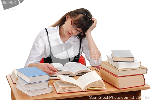 Image of Girl with Books