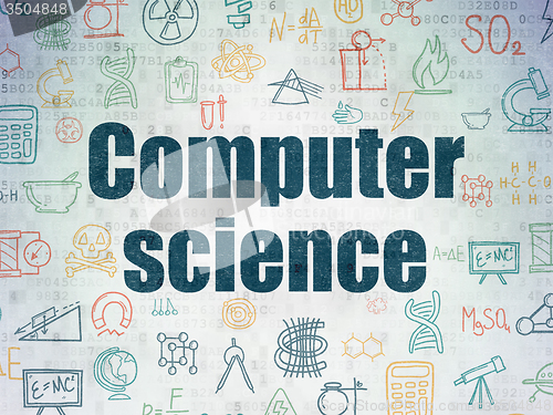Image of Science concept: Computer Science on Digital Paper background