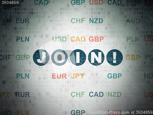 Image of Business concept: Join! on Digital Paper background
