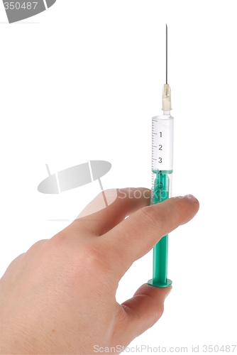 Image of Hand and Syringe
