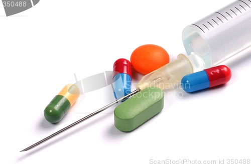 Image of Syringe and Pills