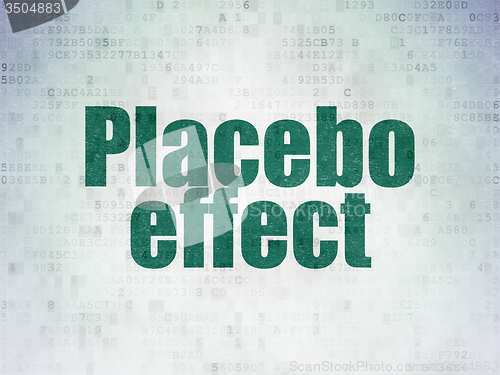 Image of Medicine concept: Placebo Effect on Digital Paper background