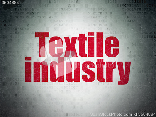 Image of Manufacuring concept: Textile Industry on Digital Paper background