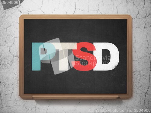 Image of Healthcare concept: PTSD on School Board background
