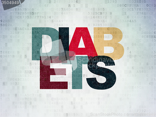 Image of Health concept: Diabets on Digital Paper background