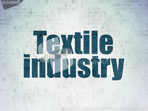 Image of Industry concept: Textile Industry on Digital Paper background