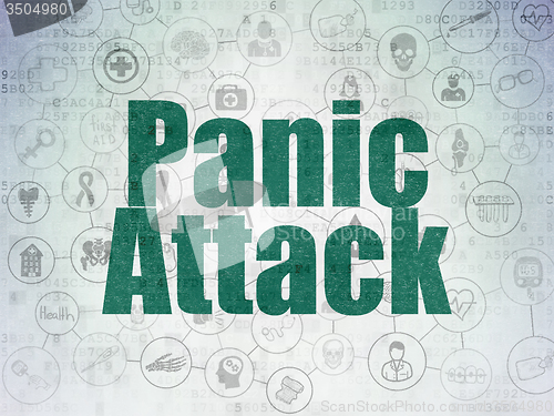Image of Health concept: Panic Attack on Digital Paper background