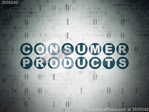 Image of Business concept: Consumer Products on Digital Paper background