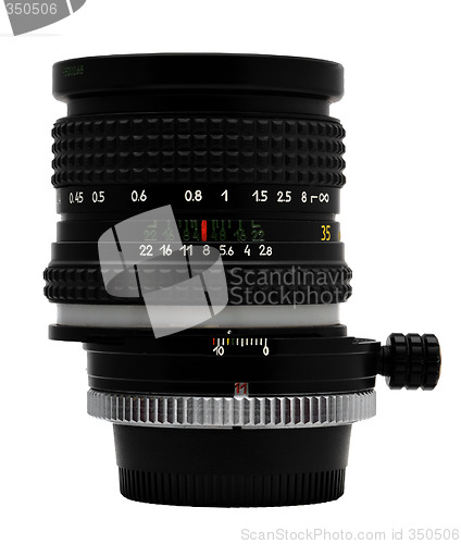 Image of Shift lens isolated white