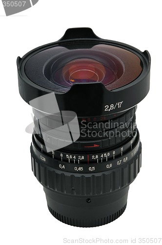 Image of Fisheye - nice black lens isolated
