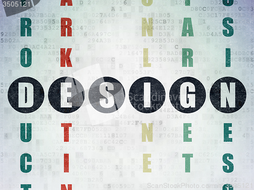 Image of Marketing concept: Design in Crossword Puzzle