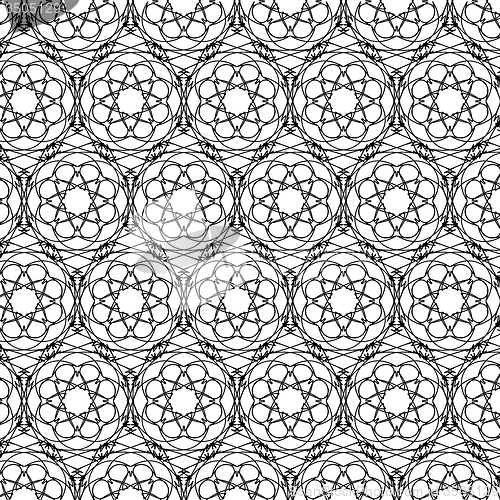 Image of Ornamental Texture on White Background