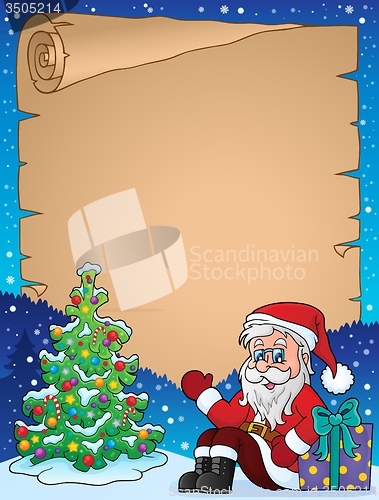 Image of Parchment with Christmas thematics 1
