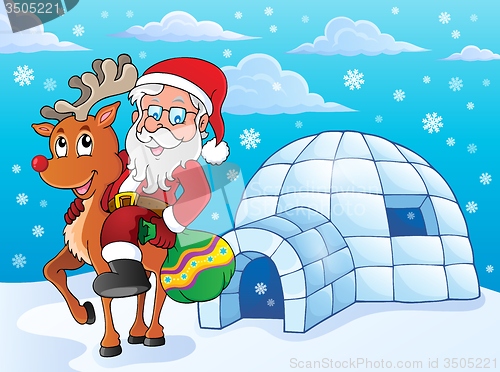 Image of Igloo with Santa Claus theme 2