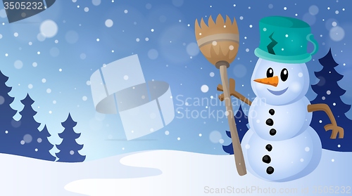 Image of Winter snowman topic image 4