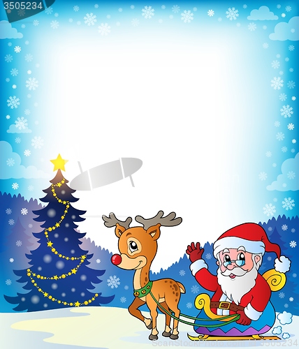 Image of Frame with Santa Claus theme 7