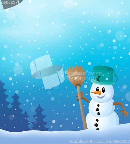 Image of Winter snowman topic image 7