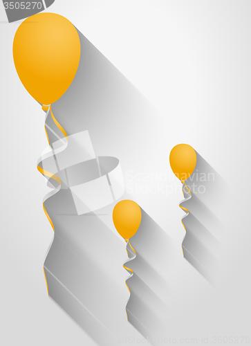 Image of balloons with long shadow