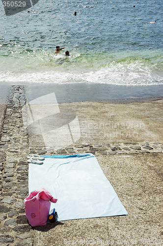 Image of Blue towel