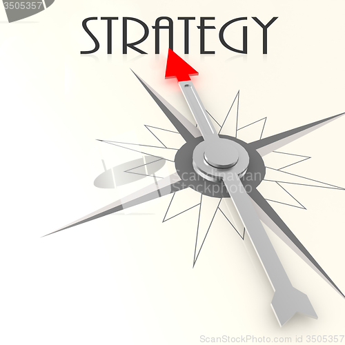 Image of Compass with strategy word