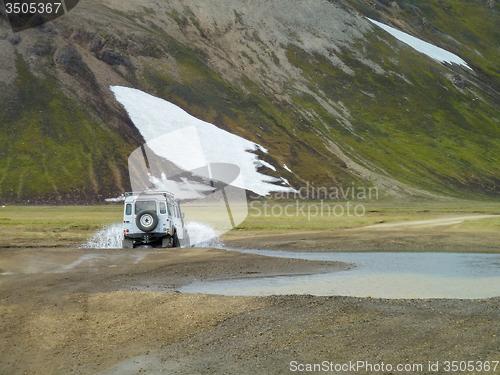 Image of off-road vehicle in Iceland