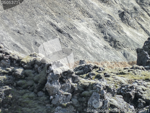 Image of rock formation in Iceland