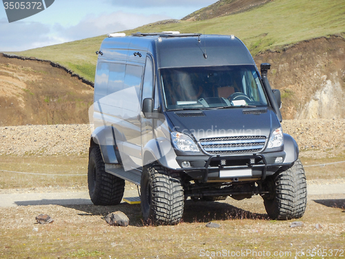 Image of off-road transporter in Iceland