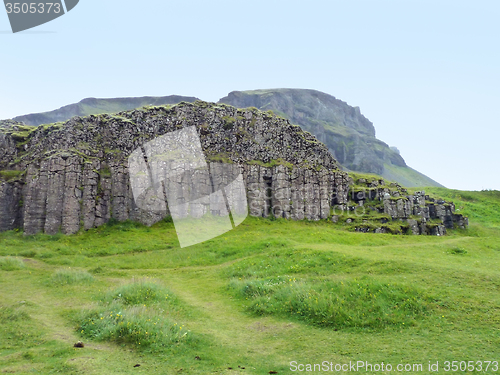 Image of rock formation in Iceland