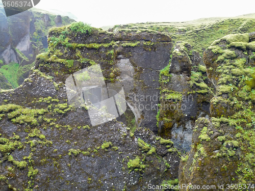 Image of rock formation in Iceland